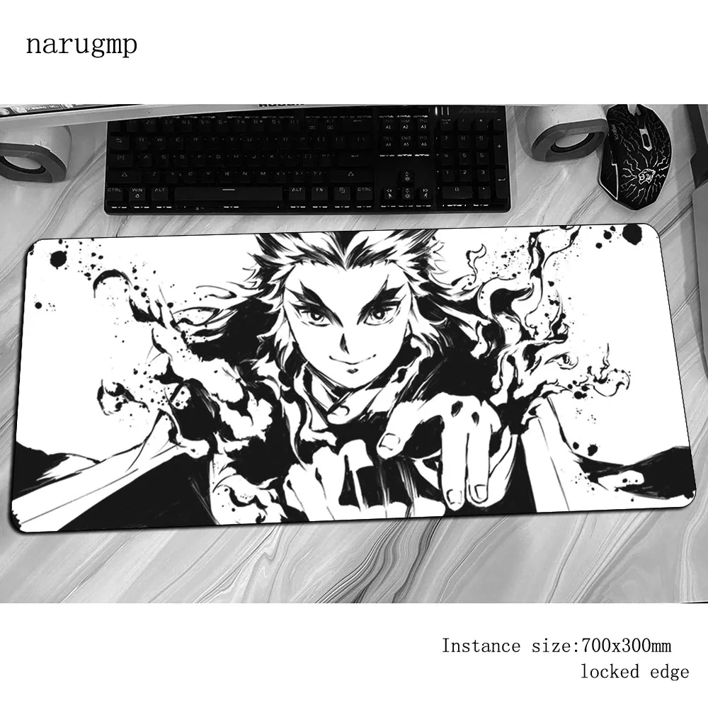 Коврик для мыши kyoпрорисован ренгоку 90x40 великолепный игровой коврик геймеров