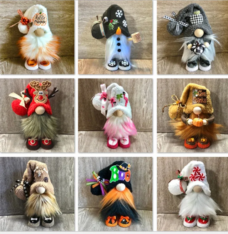 

Гномы, плюшевая кукла, карликовое украшение, подарки, рождественские украшения, домашняя кукла Санта-Клауса, карликовый гном, украшения для рождественской елки