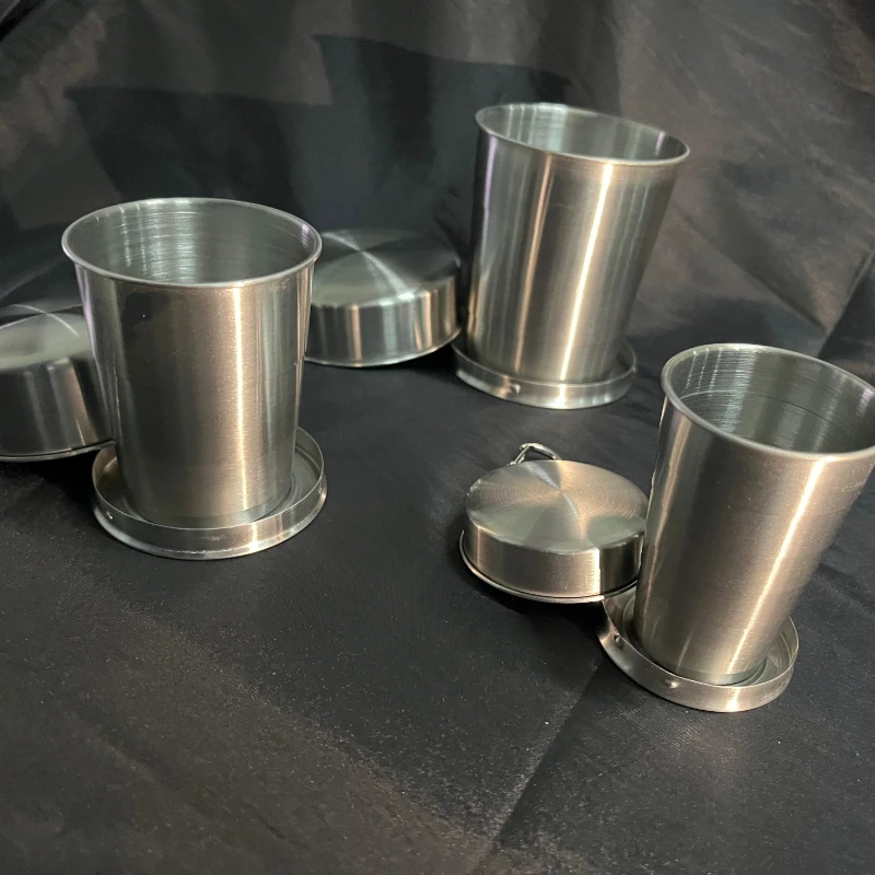 

Portable Stainless Steel Coffee Mug Foldable Cup 75ml/150ml/250ml Outdoor Travel Collapsible Telescopic Hiking Camping Water