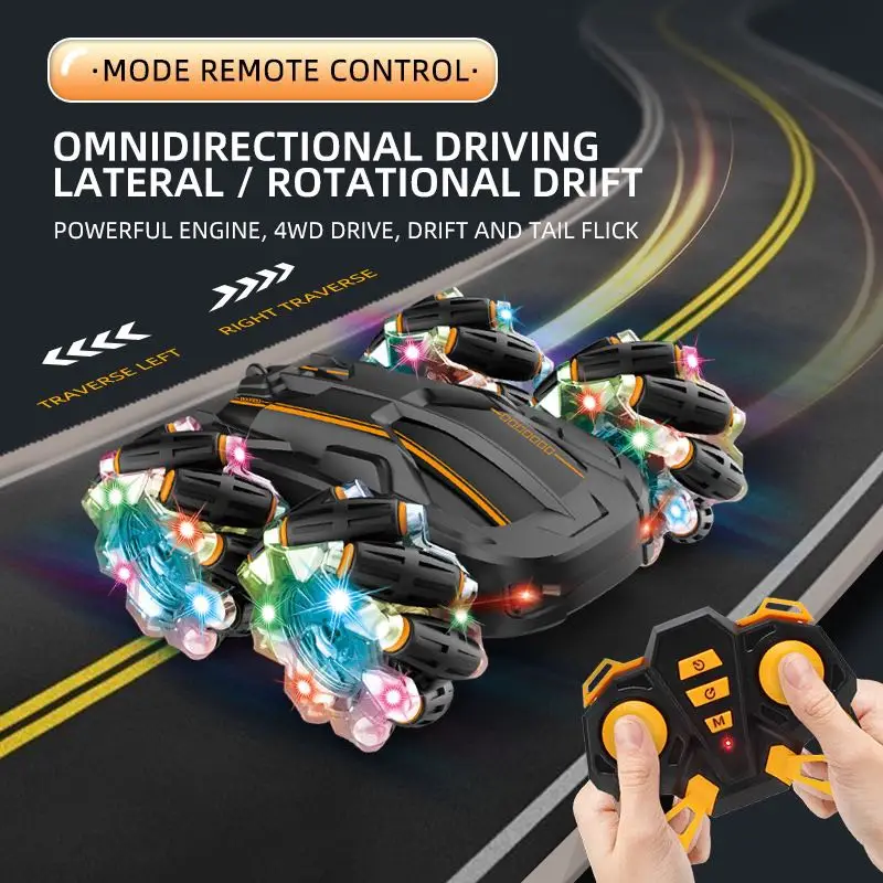 

New 2.4G 4WD - 1203G Cross Dust Climbing Electric Car Remote Control Drift Car 2.4GHz 4WD Drive Off-Road Rotation For Kid Gift