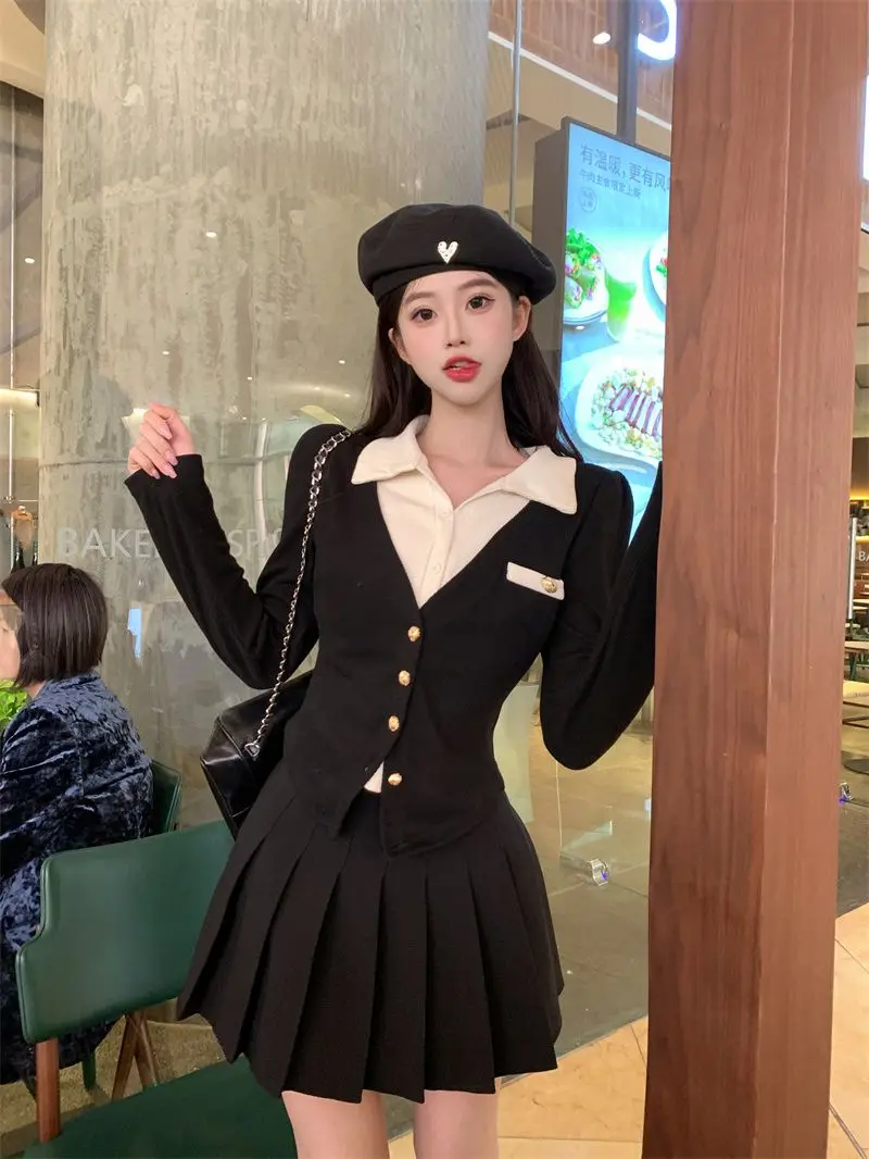 Женская футболка-поло с длинным рукавом воротником-поло