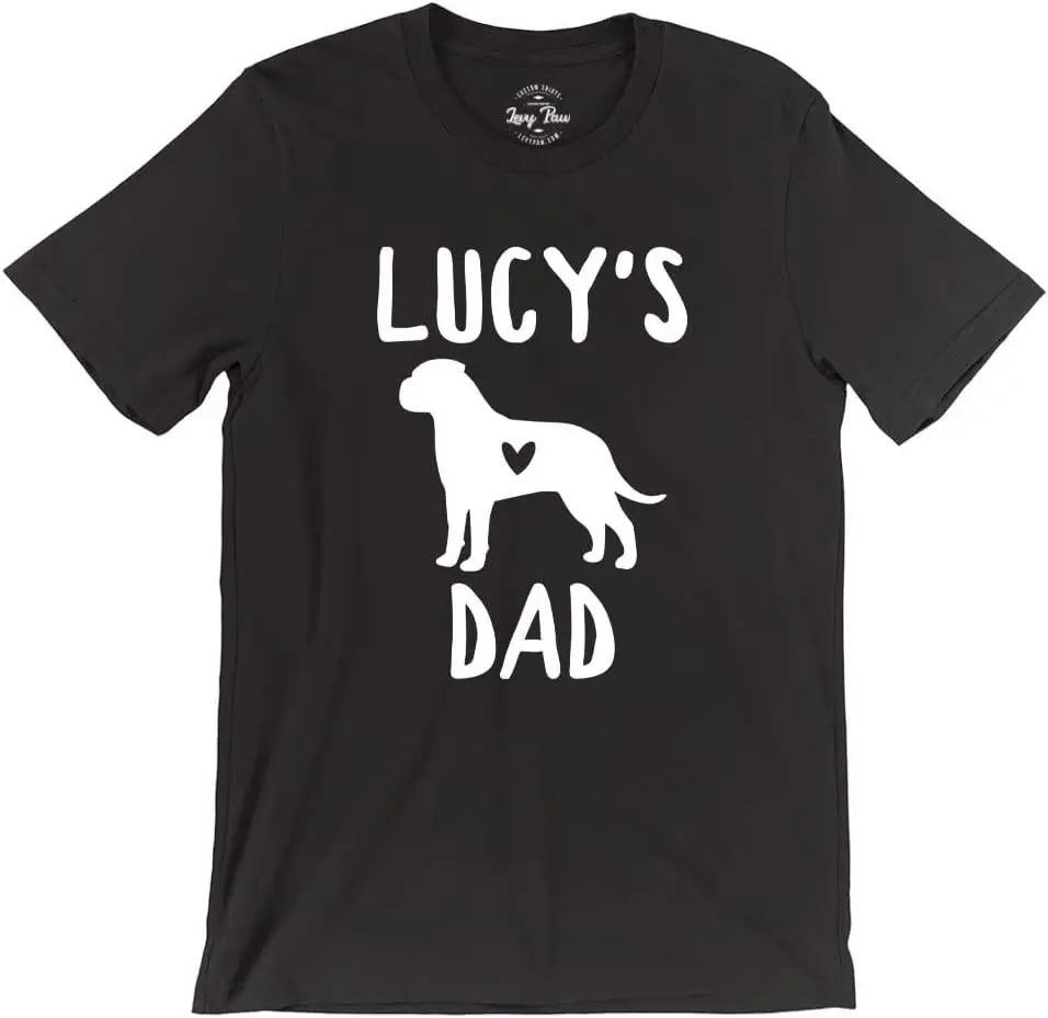 Персонализированные рубашки для папы с бульмастифами милые футболки мужчин