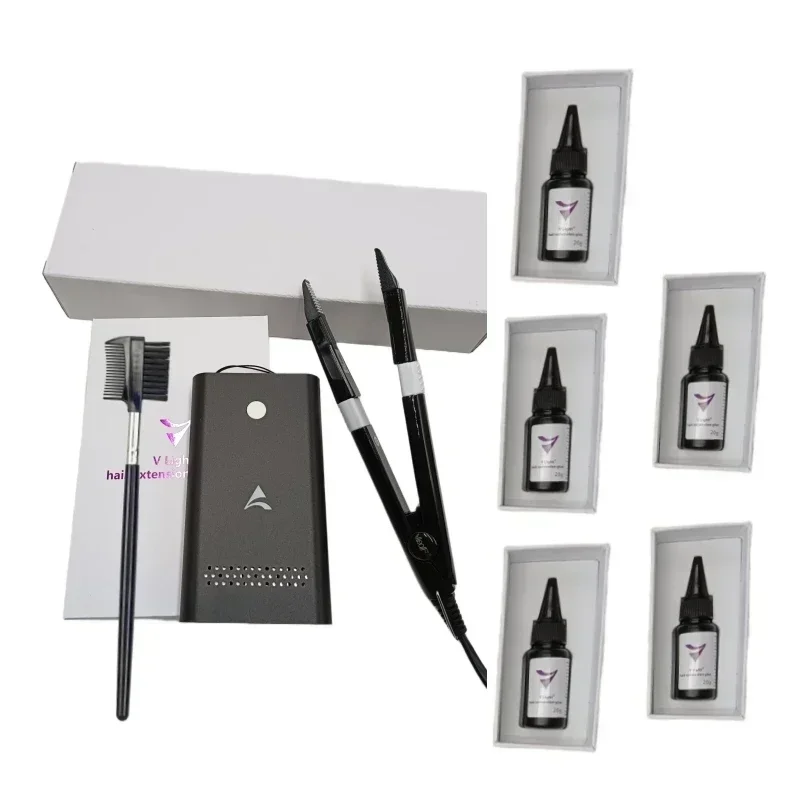 Herramientas luz en V máquina de conector cabello firme y sin huellas Popular salón belleza 20min acabado