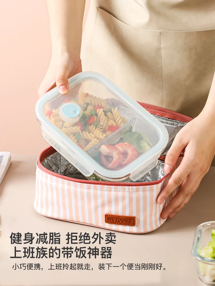 

Insulated Lunch Box Bag Handbag Aluminum Foil Thickening Waterproof Office Worker Student with Rice Lunch Bag Lunch Box Bag