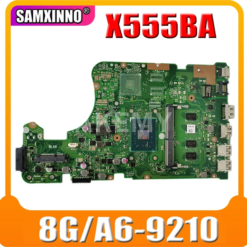 

Новая материнская плата X555BA 8G/A6-9210 для Asus X555Q A555Q X555QG X555BP X555QA Laotop материнская плата 90NB0D20-R00010