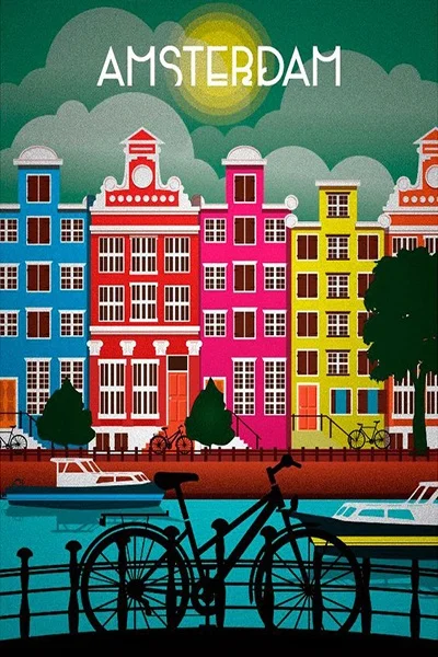 

Amsterdam Metal Tin Sign Retro Art Poster Wall Plaque Home Decor Metal Painting Metal Poster 20x30cm Poster Metal Plaque 2021