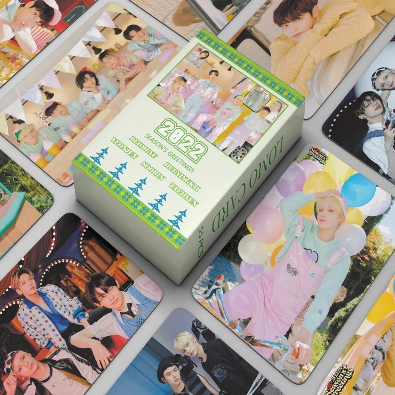 

55PCS/set KPOP Boys Season's Greetings New Album LOMO Card Photocard 2022 Picture Fans Gifts Postcard Poster Photo Cards