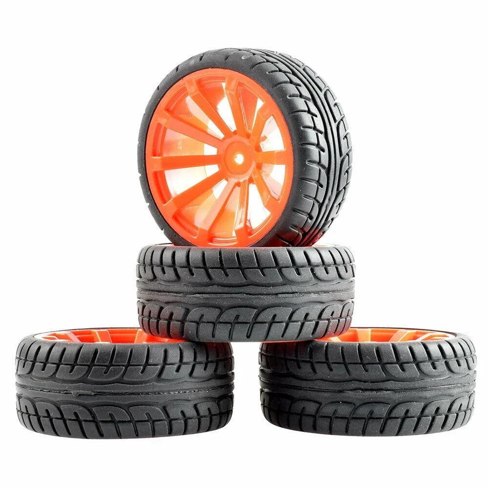 RC 601-8003 плоские гоночные шины Смещение колеса: 6 мм 4 шт для HSP HPI 1:10 на дороге