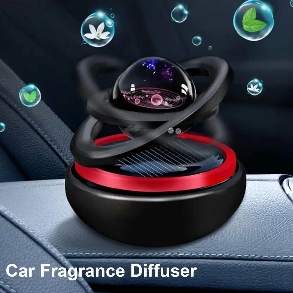 

Car Aromatherapy Multi-purpose Long-lasting Decorative Solar Rotating Planet Car Fragrance Diffuser Ornament for Driver