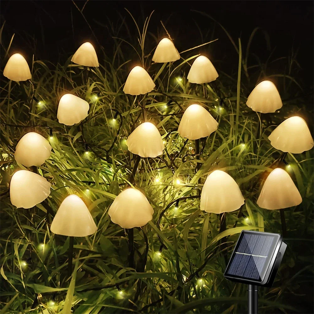 

Solar Lawn lamp Mushroom Outdoor LED Lamp Garden Courtyard Villa Decoration for Landscape Pathway Waterproof Lawn Light