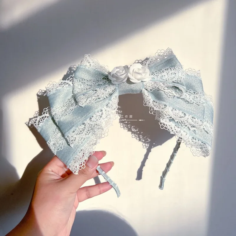 Оригинальная Кружевная повязка на голову ручной работы в стиле &quotЛолита&quot Kc