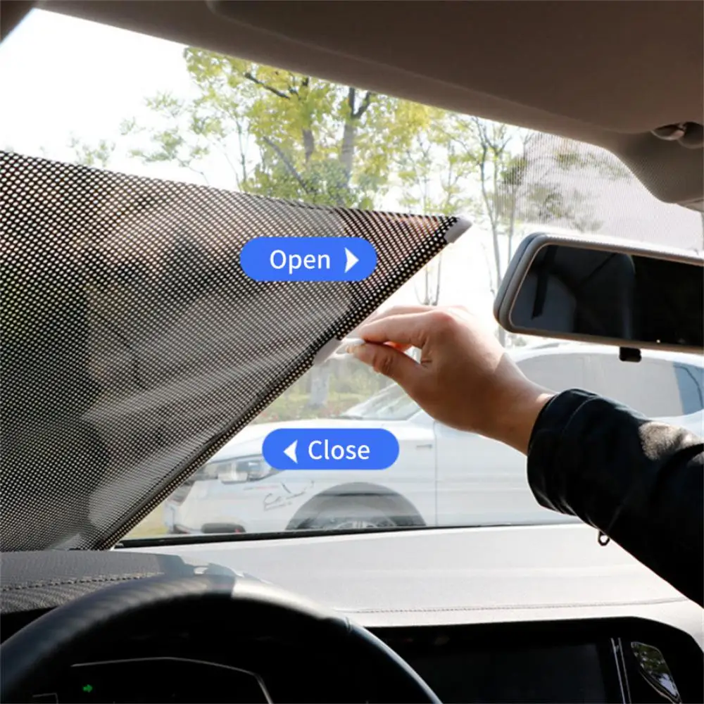 

Universal Suction Cup Sunshade Curtain Rear Side Window Front/Back Windshield Sun Block Blinks Black Cover Car Accessories
