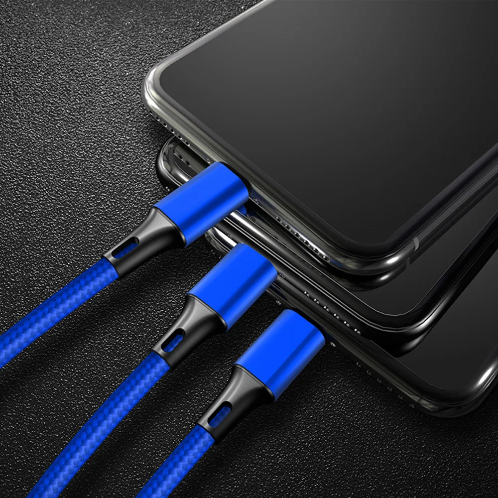 USB 3 в 1 кабель Micro Type C зарядное устройство с несколькими Usb-портами зарядный шнур Usb