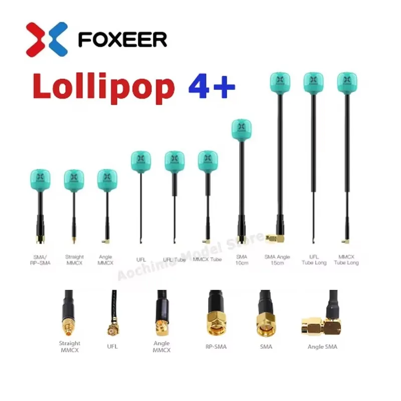 2 шт. Foxeer антенна Lollipop 4 Plus + FPV 5 8G 2.6Dbi RHCP SMA RPSMA UFL MMCX Omni LDS Антенна для дрона