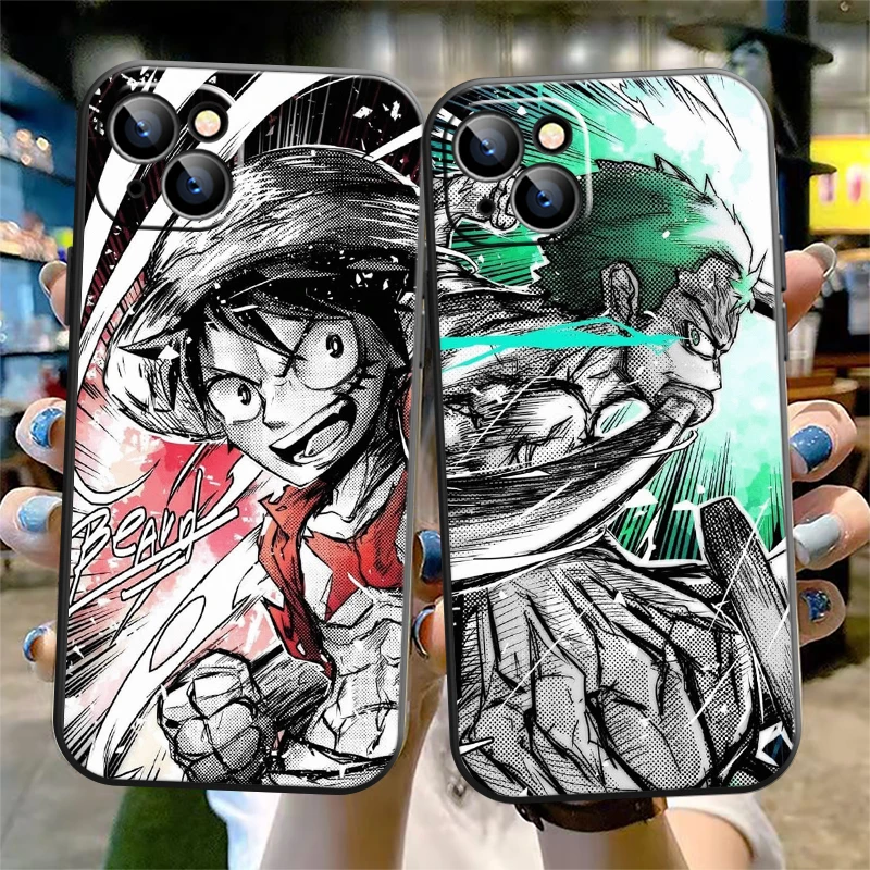 

One Piece Phone Cases For iPhone 12 11 Pro Max 13 Mini 7 8 Plus X XS XR Xs Max 6 6S SE 2020 Anime Soft Silicon Cover Designer
