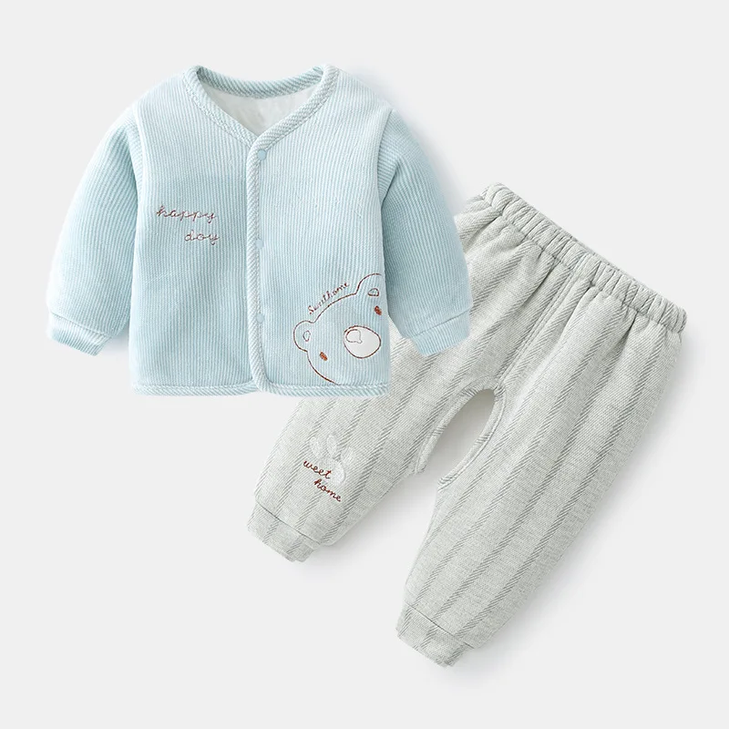 

2021 New Baby Cotton Comfortable Cute Baby Underwear Two-piece Baby Letter Printing Set