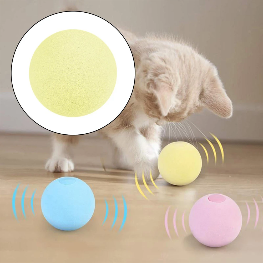

Smart Ball Cat Toys Interactive Catnip Cat Training Toy Kitty Pet Playing Ball Pet Products Supplies Squeaky Toy For Cats Kitten