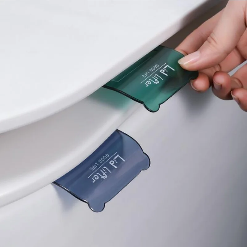 

Nordic Transparent Toilet Seat Lifter Sanitary Closestool Seat Cover Lifter Avoid Touching Toilet Lid Handle WC Accessories