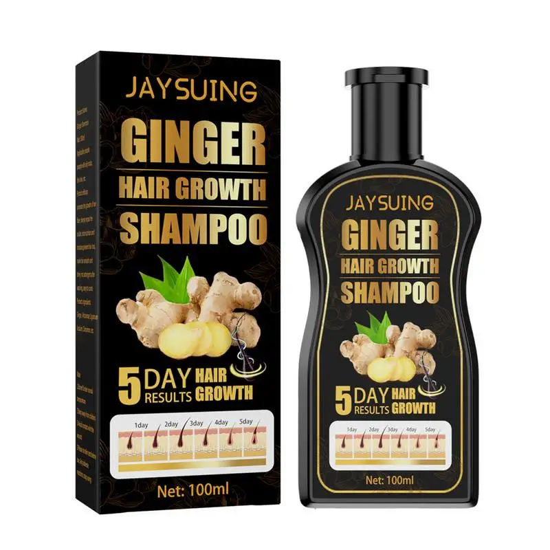 Ginger Hair Growth Shampoo Essential Oil Natural Anti Hair Loss Soap Fast Grow Prevent Baldness Unisex Germinal Liquid Soap