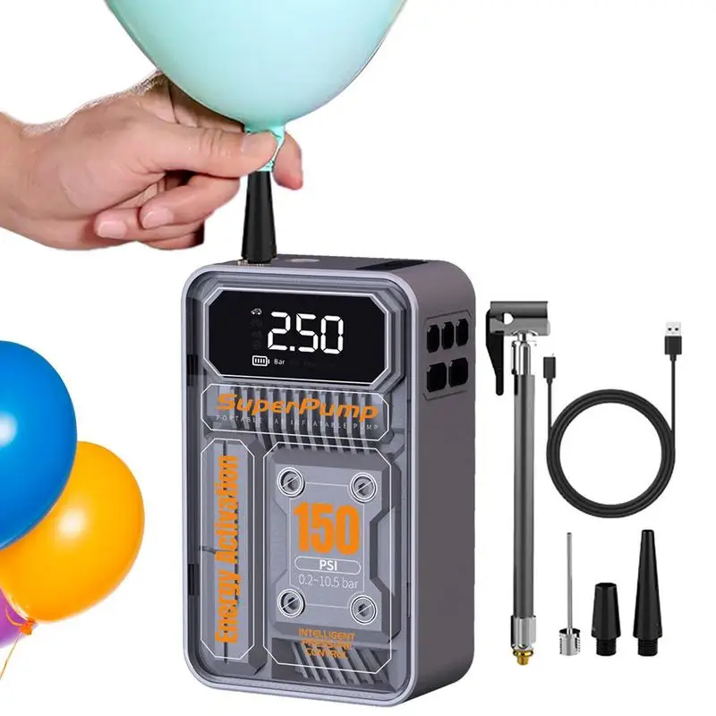 

Electric Car Air Pump Smart And Safe Wireless Tire Inflator Easy To Use Digital Display Air Pump With Powerful Pressure Output
