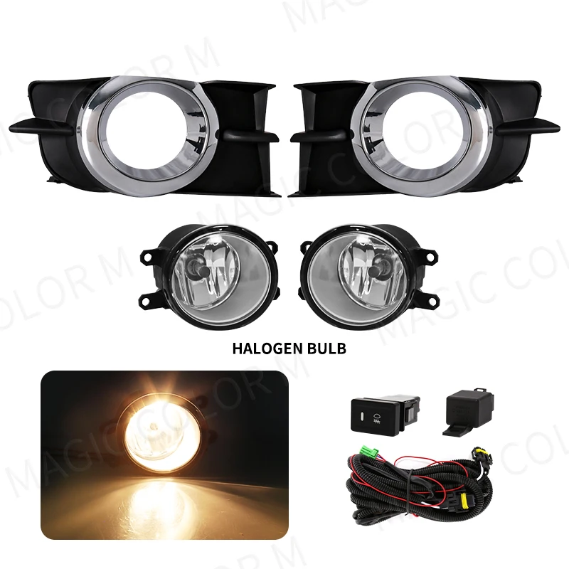 

Toyota Wish 2009-2012 Комплект Светодиодных Противотуманных Фар Галогенные Дневные Ходовые Огни DRL Черный Бампер Аксессуары ...