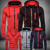 newest mens hoodie long sleeve casual hoodie sport fashion basic pullover sweater zipper jacket 4 colors size s 4xl