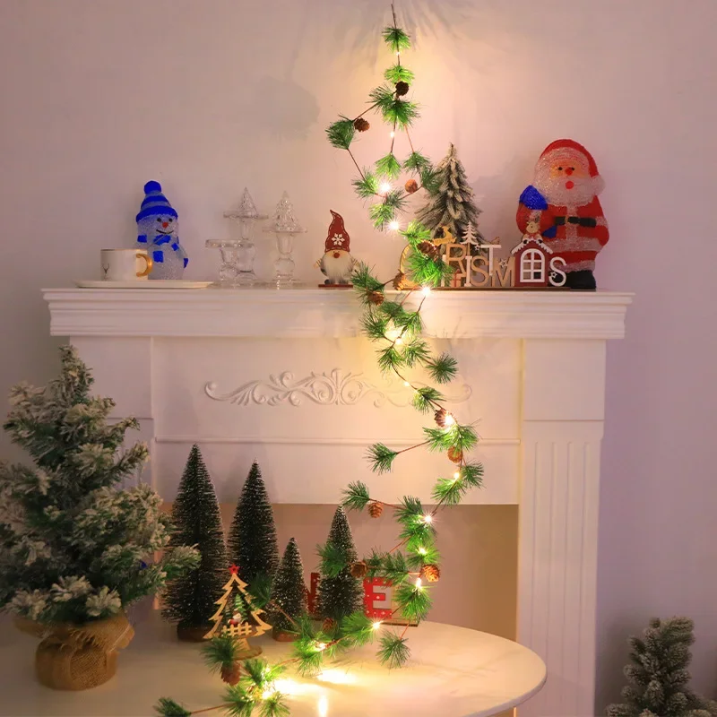 Рождественская сосновая гирлянда с украшениями 6 56 футов Сосновая 30