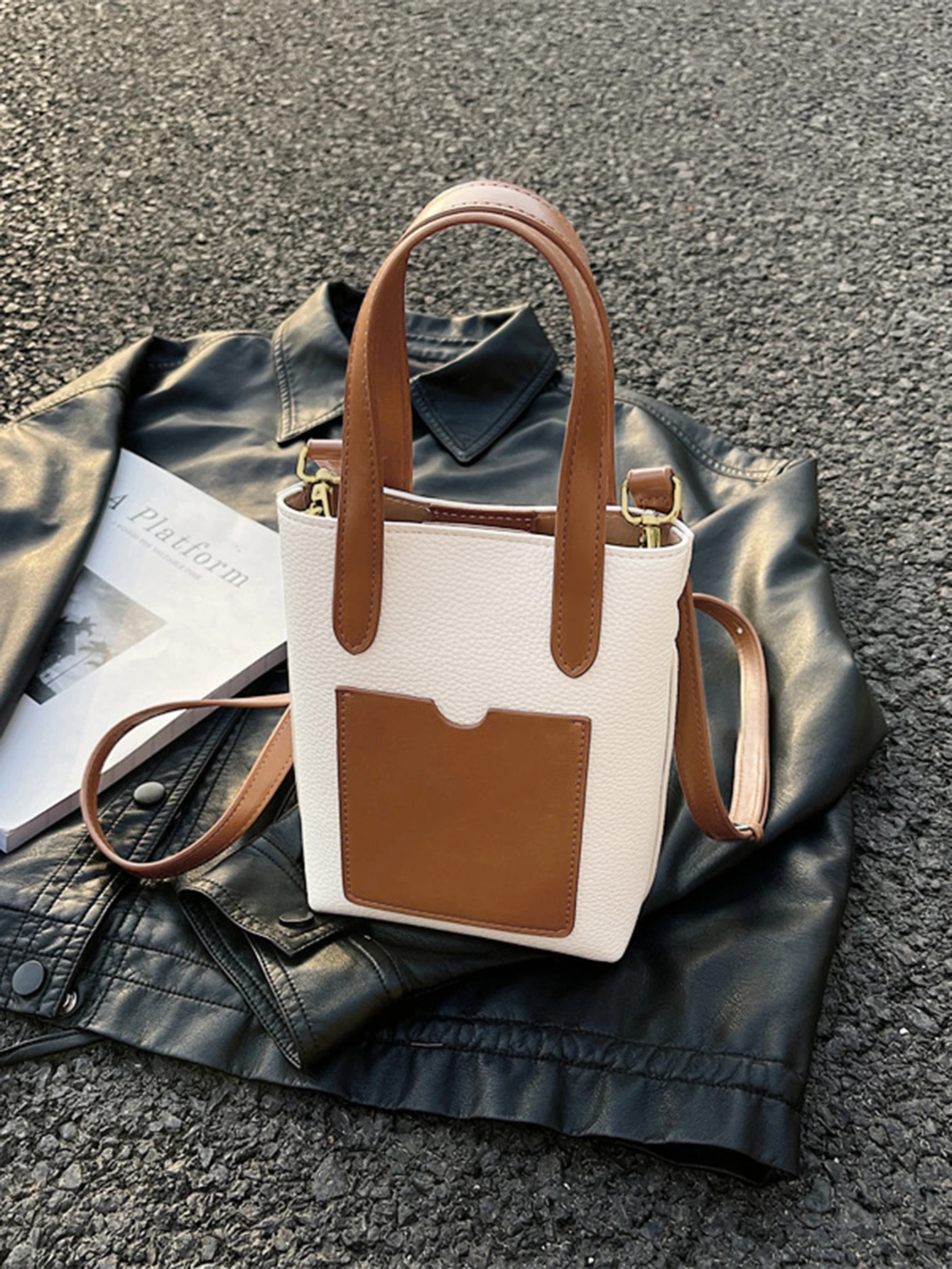 Женская сумка через плечо из мягкой искусственной кожи