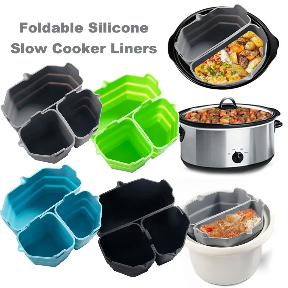 Baking Basket Slow Cooker Divider Liner Foldable Slow Cooker Liners Replacement Liners For Crockpot|Hamilton Beach