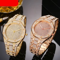 new relogio masculino fashion watch gypsophila rose belt watches auto date quartz gold men for clock gift boyfriend reloj hombre