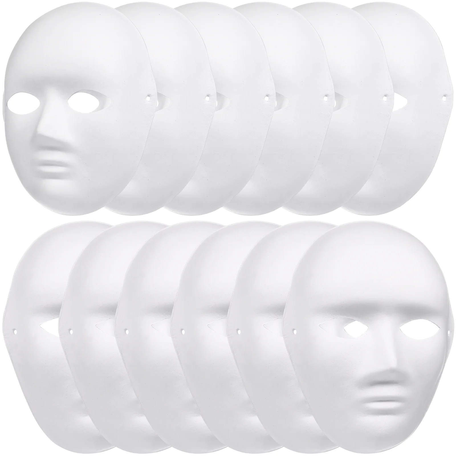 12 шт. Маска для лица Хэллоуин Маски Парные костюмы Макияж вечеринок Женские