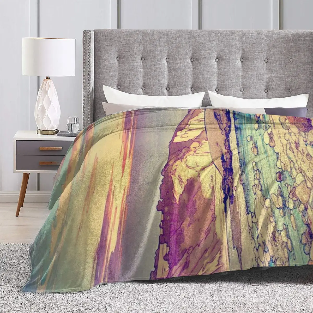 Закат на Yuke — природный пейзаж ультрамягкое одеяло из микрофлиса