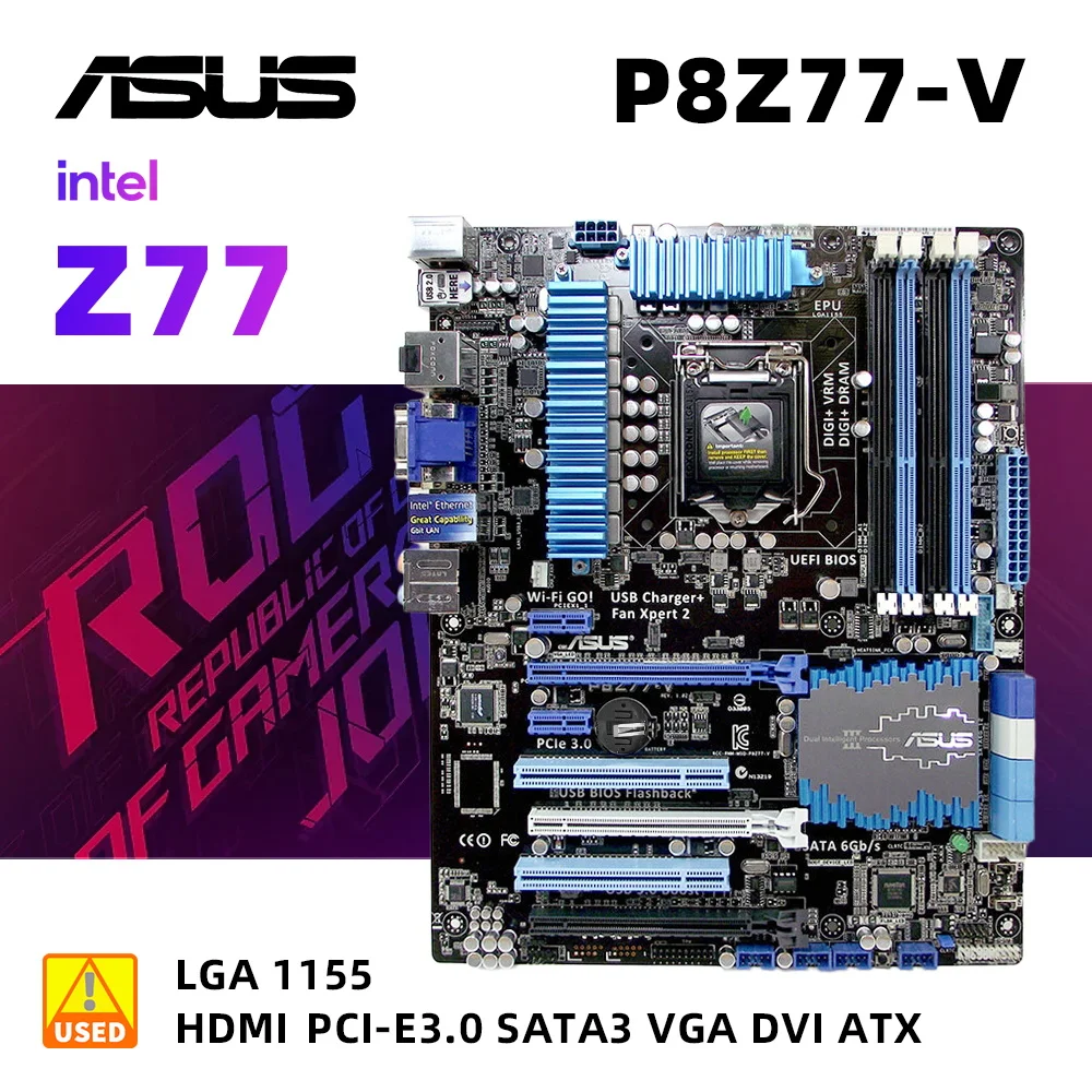 

ASUS P8Z77-V +i5 2500 Motherboard Kit Intel Z77 Chipset Gigabit LAN LGA 1155 Slot for Core i7/Core i5/Core i3/Pentium/Celeron