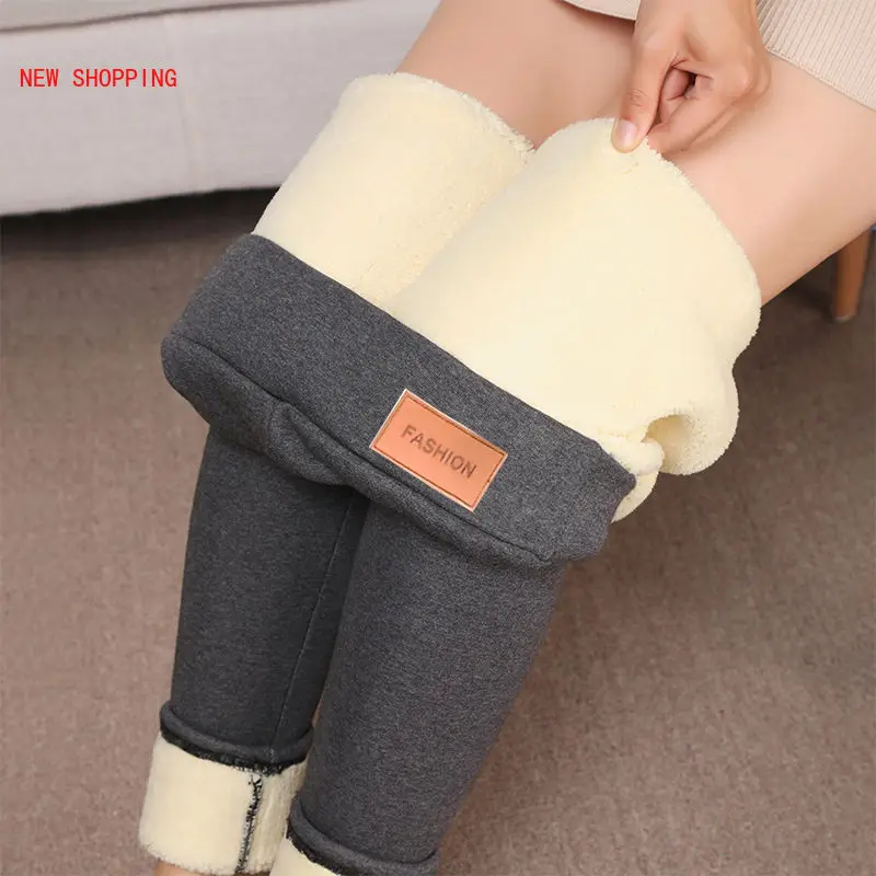 High Waist 12%Spandex Warm Pants Winter Skinny Thick Velvet Fleece Girl Leggings Women Trousers Pants for Women Leggings