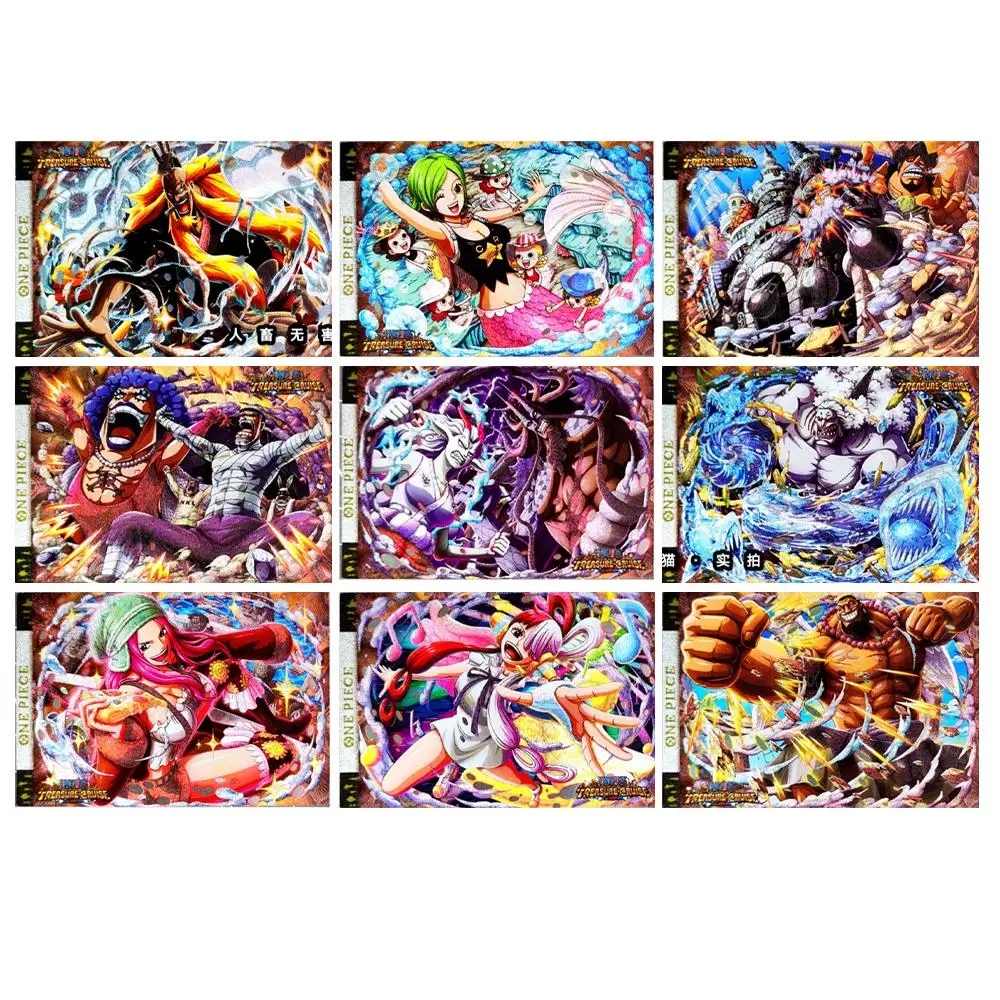 

One Piece Card - 09 Treasure Cruise Luffy Nami Diy Glare Coarse Flash Cards Japan Classic Anime Board Game Collection Hobby Toy