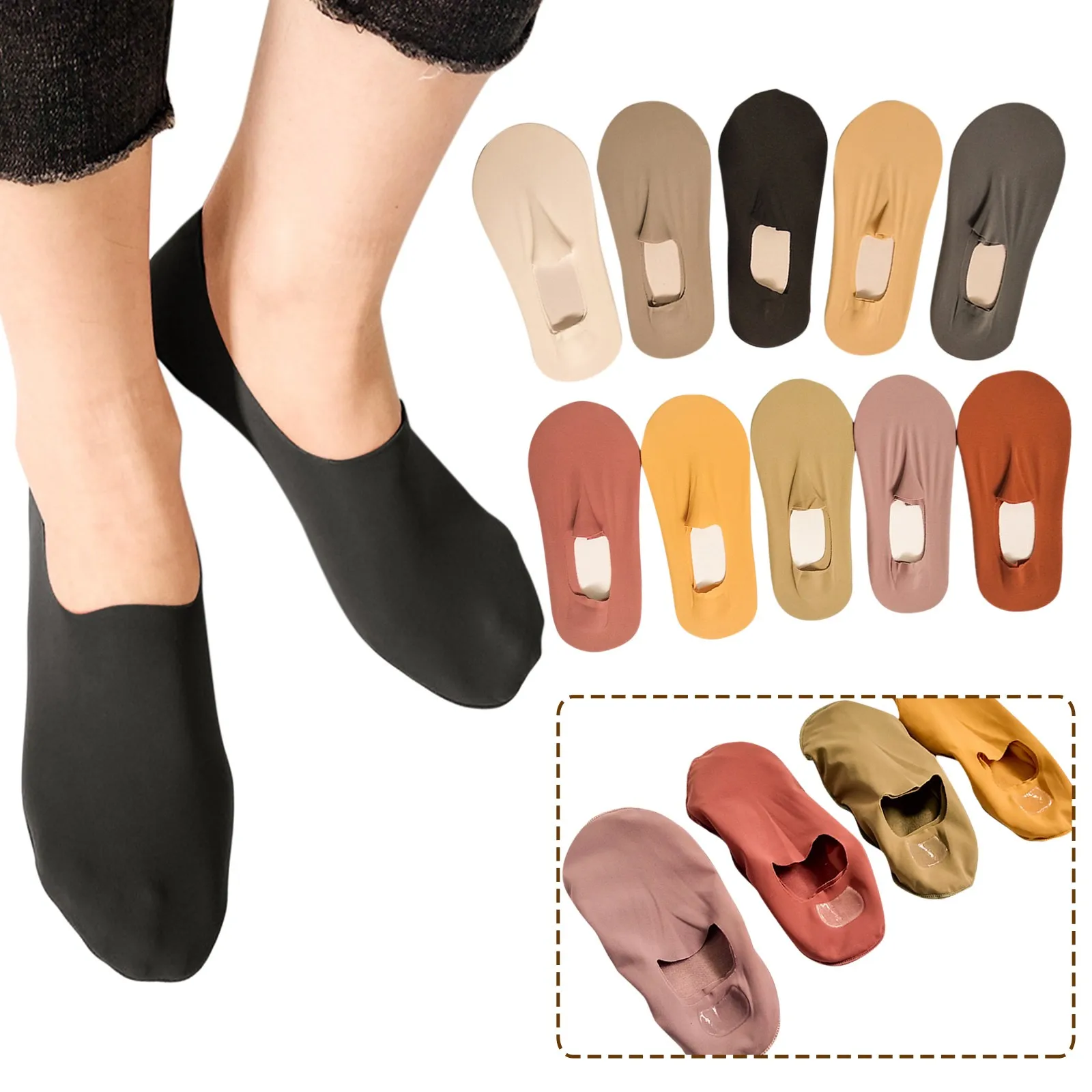 

Женские носки для дома, женские нескользящие скрытые носки, крутые удобные дышащие носки для мальчиков, пушистые носки-тапочки с зажимами