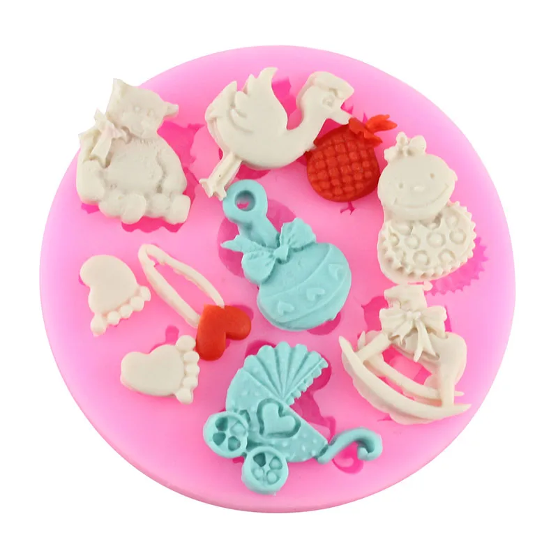 Детская вечерние ничная силиконовая 3D форма для шоколада и помадки аксессуары