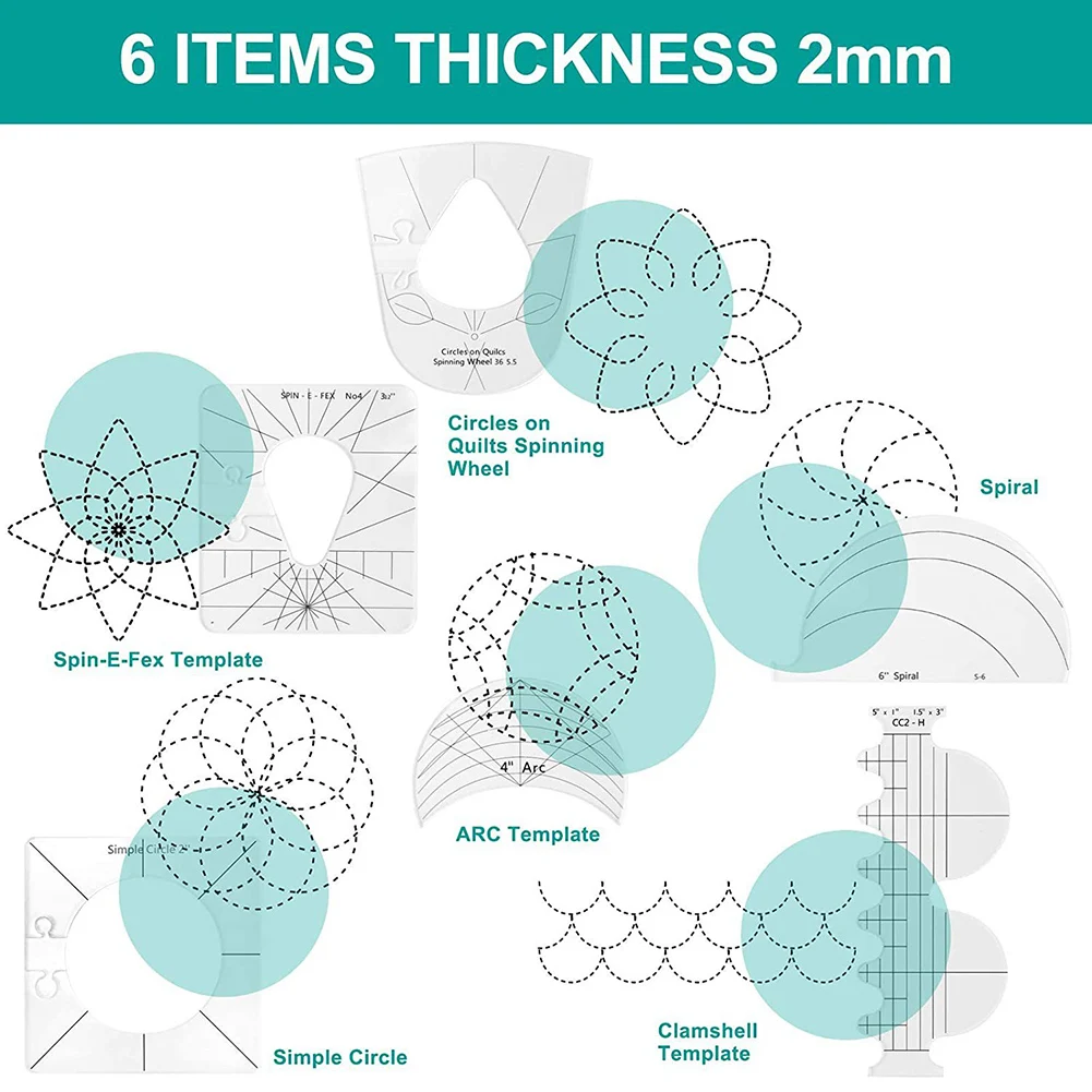 

Multifunctional Special-shaped Sewing Patch Ruler Acrylic Sewing Ruler DIY Tools Sewing Ruler Transparent Quilting Template