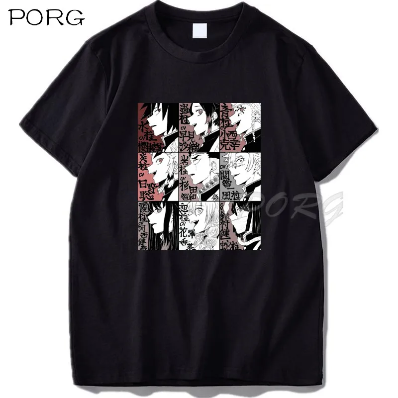 

Kimetsu No Yaiba Box Of Characters Harajuku Man T Shirt Men Short Sleeve Cotton T-shirt Anime Manga Tee Tops Streetwear Tshirts
