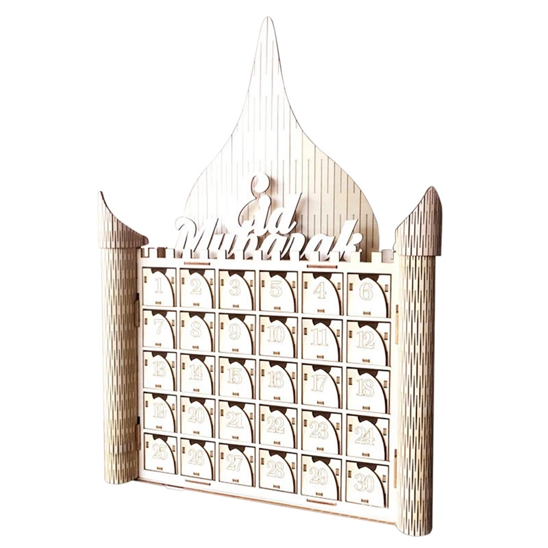 

DIY Muslim Palace Countdown Calendar Eid Mubarak Countdown Decoration Gift Box Decoration
