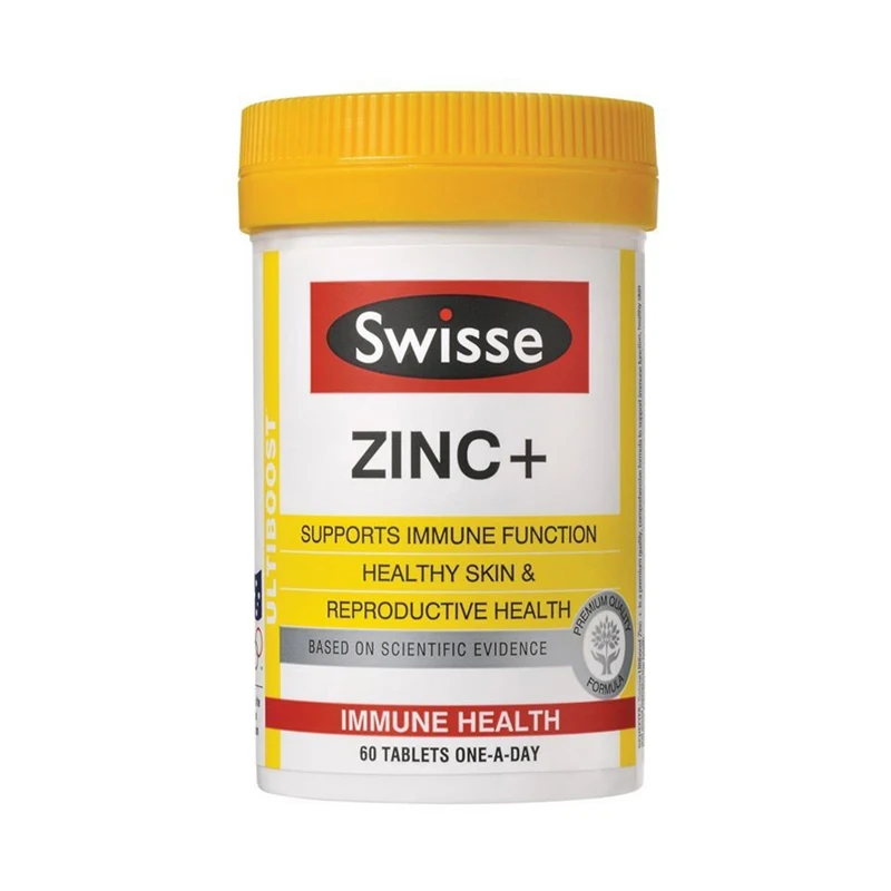 

Australia Swisse Zinc+ Supports Immune Function Healthy Skin Reproductive Health Based on Scientific Evidence Immune Health