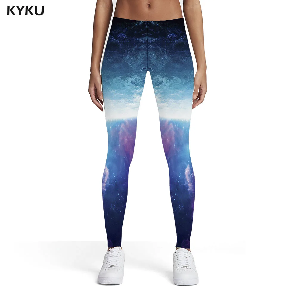 

KYKU Universe Leggings Women Galaxy Elastic Nebula Leggins Space Sport Womens Leggings Pants Jeggings Fashion Funky Ladies