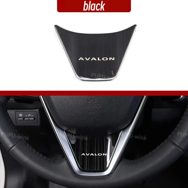 

Отделка рулевого колеса из нержавеющей стали для Toyota Avalon 2018-2023, наклейки с защитой от царапин