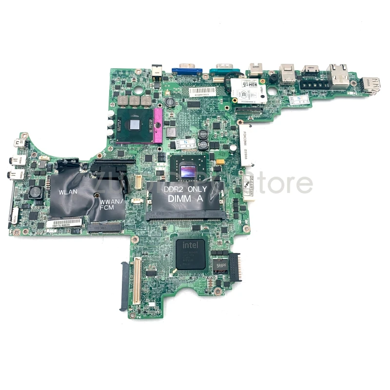ZUIDID  For Dell Latitude D830 Laptop Motherboard CN-0MY199 0MY199 DA0JM7MB8E0 PWB DY483 Main Board 965GM DDR2 Free CPU