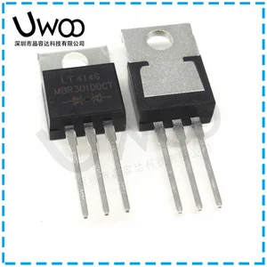 100%Original New MBR30100CT MBR30100 30A100VTO-220 MBR30100CT-E1 MBR30100 TO-220-3 30A 100V