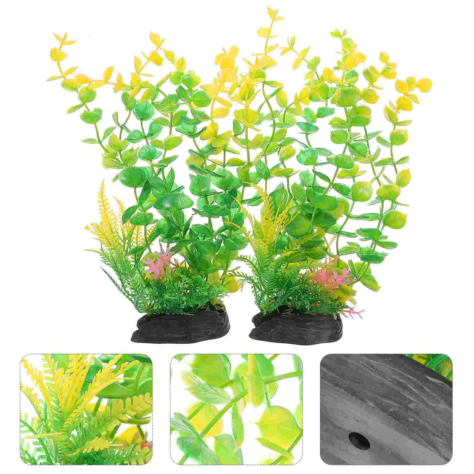 

Plastic Fish Tank Aquarium Landscaping Green Accessories Decorations Large