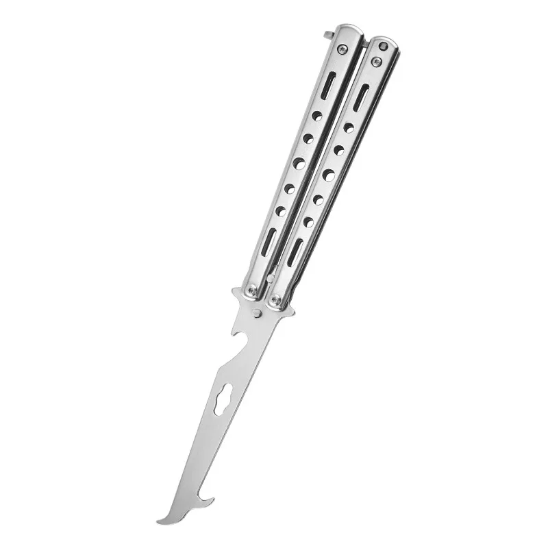Портативный нож-бабочка CSGO Balisong тренировочный Открыватель для бутылок улицы