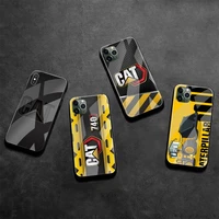 cool excavator caterpillars cat phone case tempered glass for iphone 13 12 mini 11 pro xr xs max 8 x 7 plus se 2020 cover