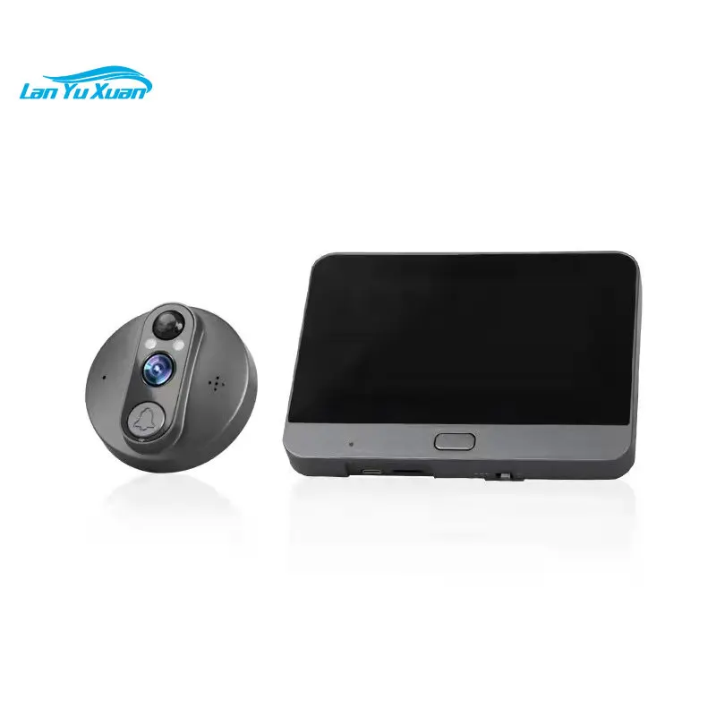 

Tuya Wifi Connection Access Control Wireless Smart Doorbell Video With Screen Remote Intercom