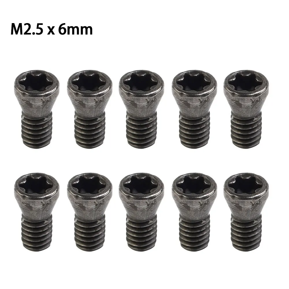

Вставной винт Torx для токарного станка с ЧПУ, набор из 10 резцов M2, 5x6 мм, аксессуары для замены карбидных вставки, токарный инструмент